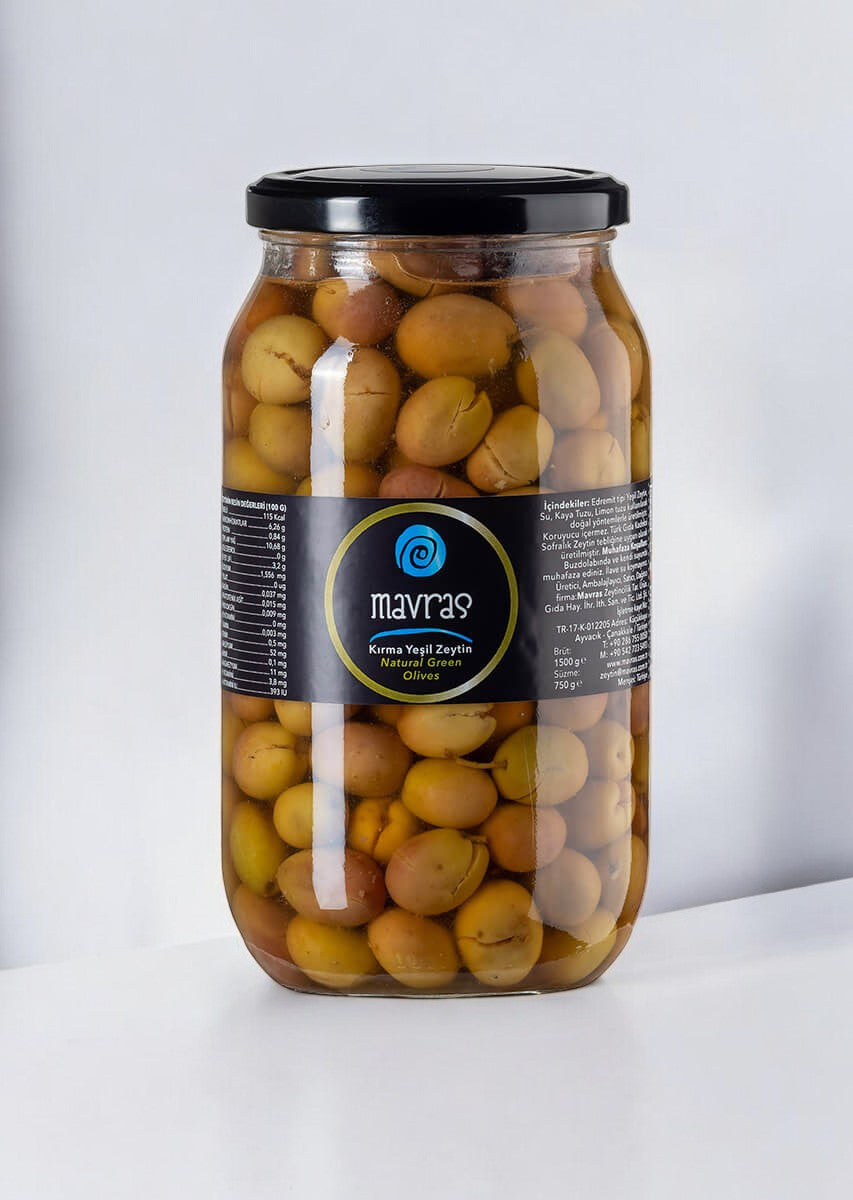 Mavras Taze Kırma Yeşil Zeytin Mavras Zeytin