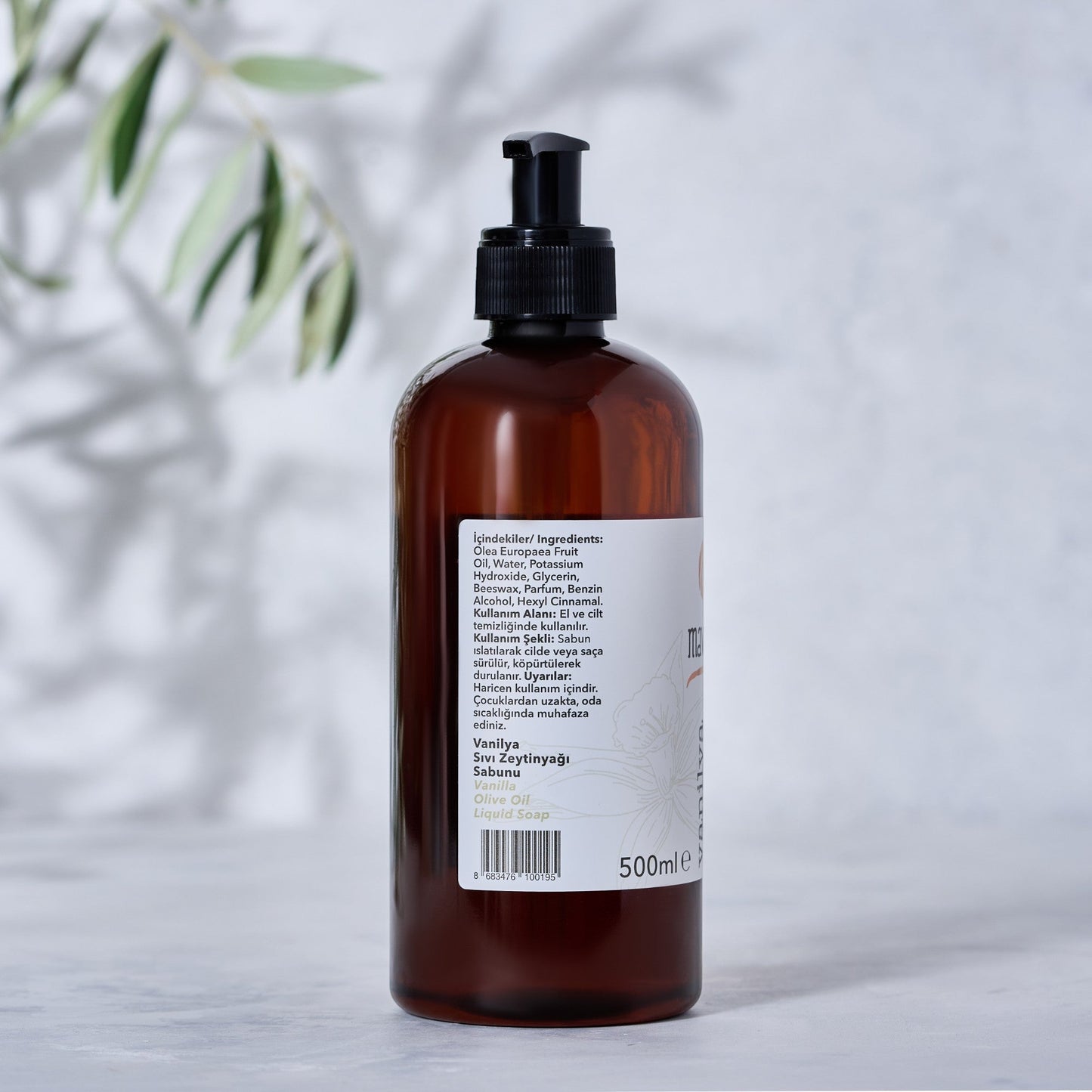 Vanilya – Mavras Zeytinyağlı Sıvı Sabun Mavras Zeytin