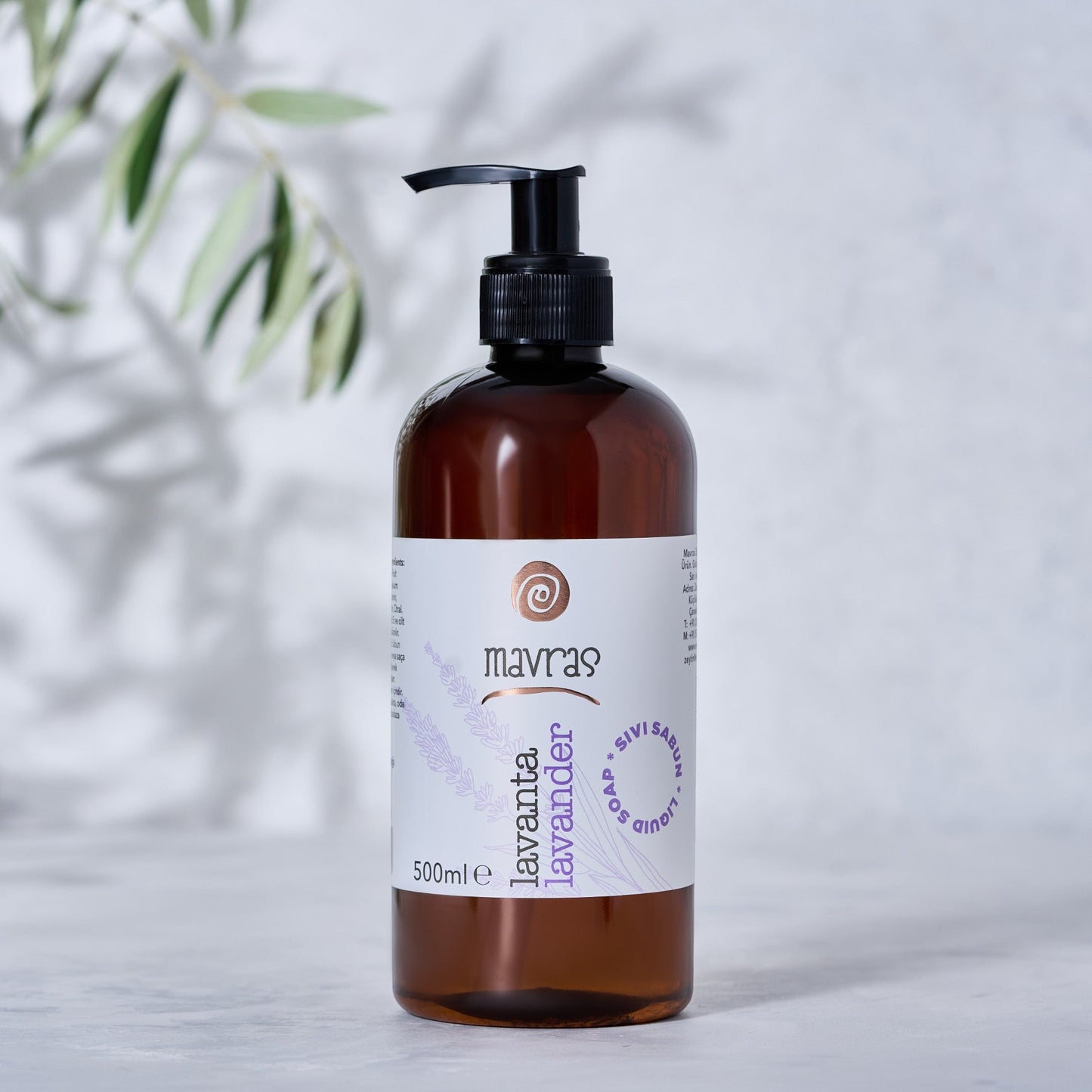 Lavanta – Mavras Zeytinyağlı Sıvı Sabun Mavras Zeytin