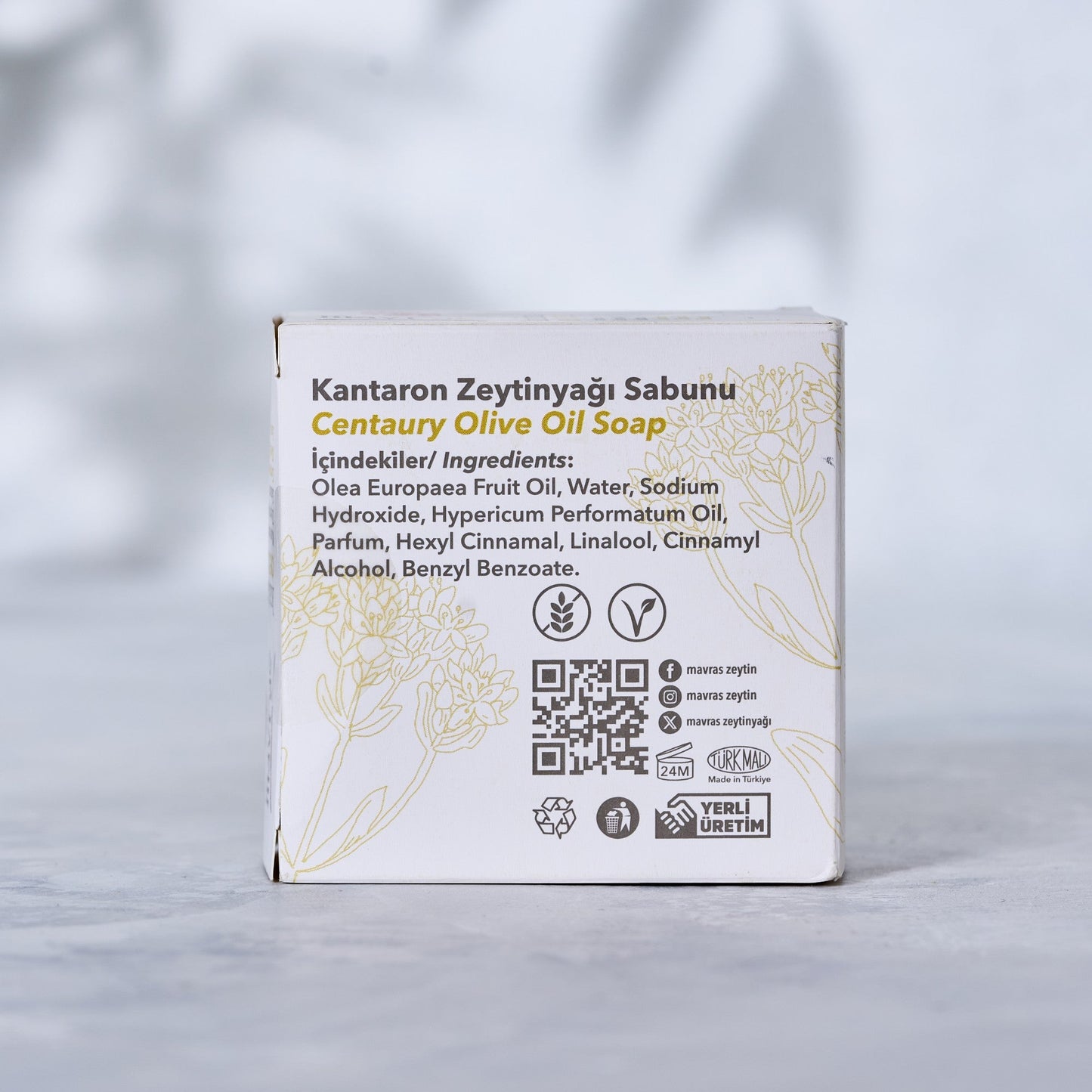Kantaron Zeytinyağı Sabunu Mavras Zeytin