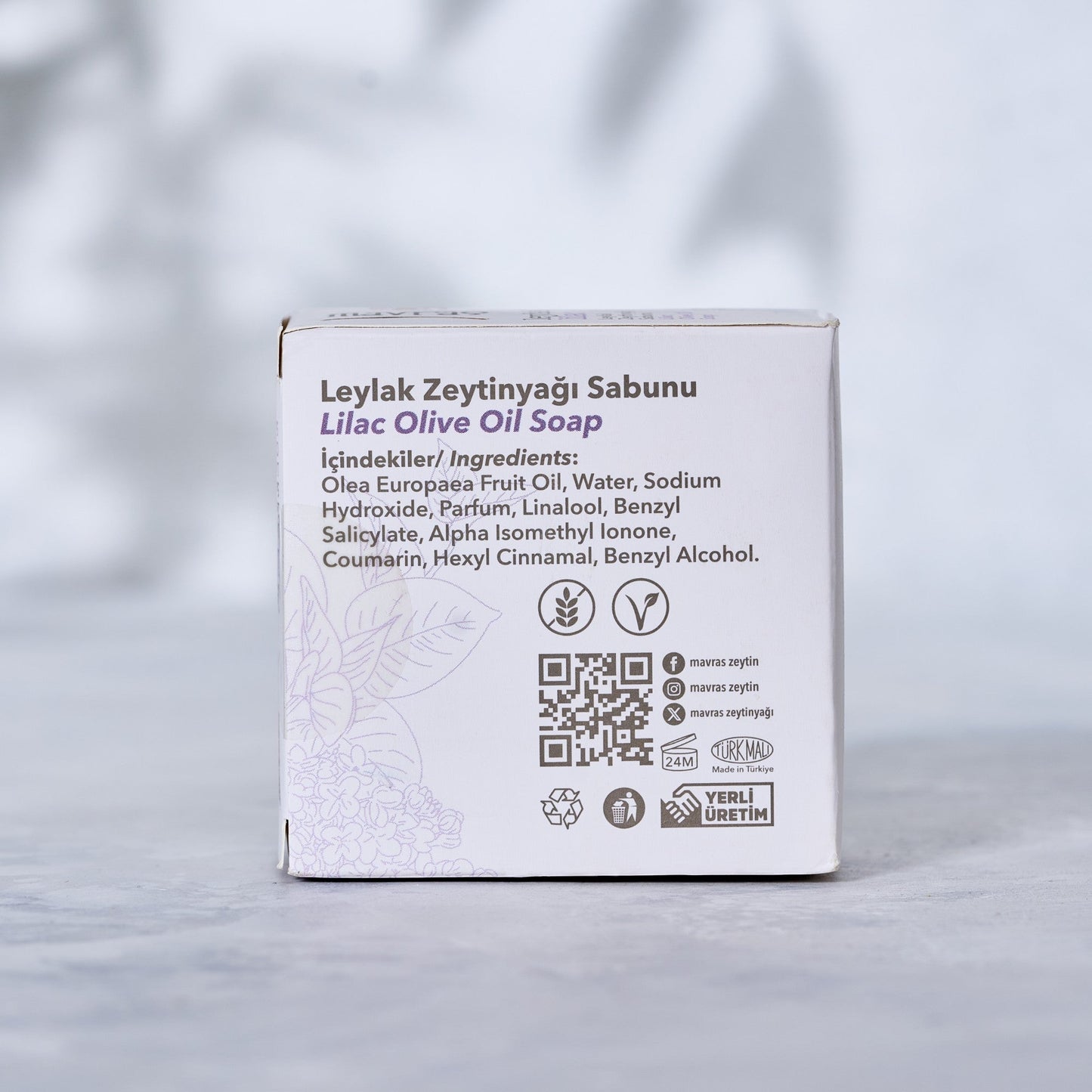 Leylak Zeytinyağı Sabunu Mavras Zeytin