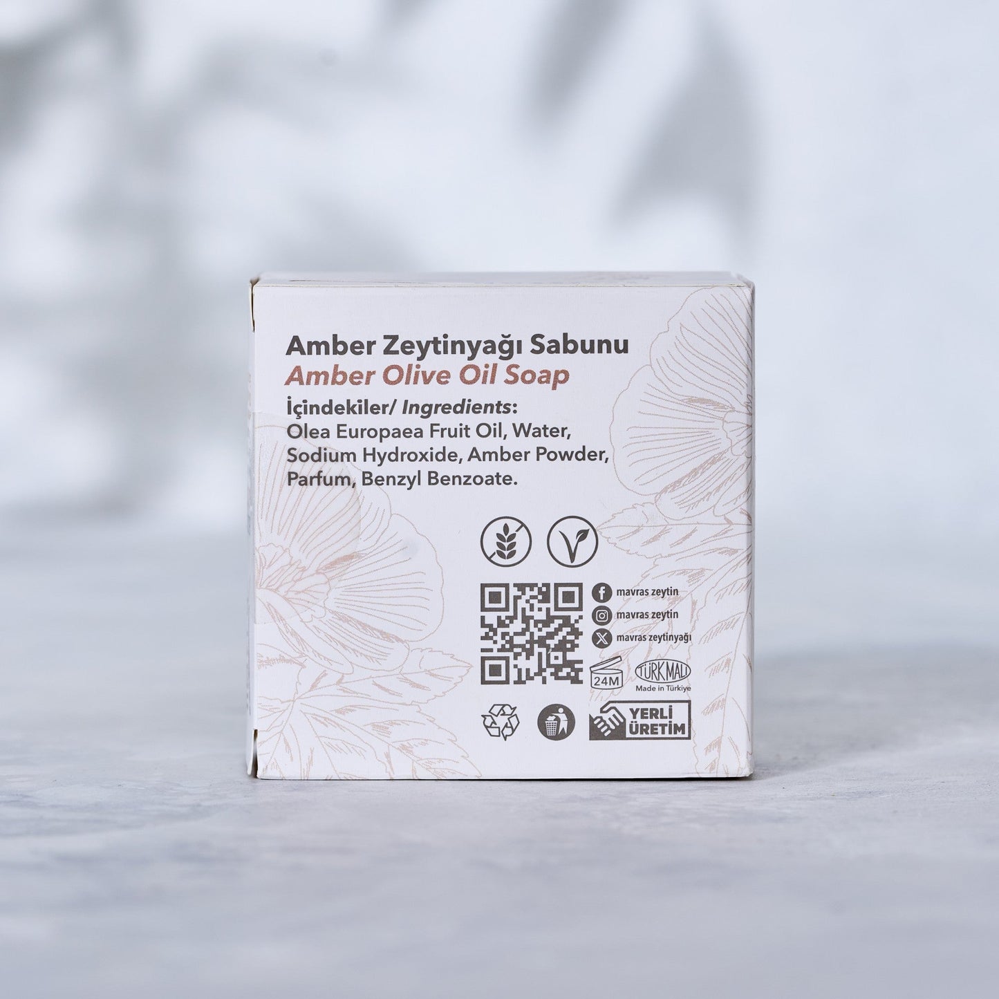 Amber Zeytinyağı Sabunu Mavras Zeytin