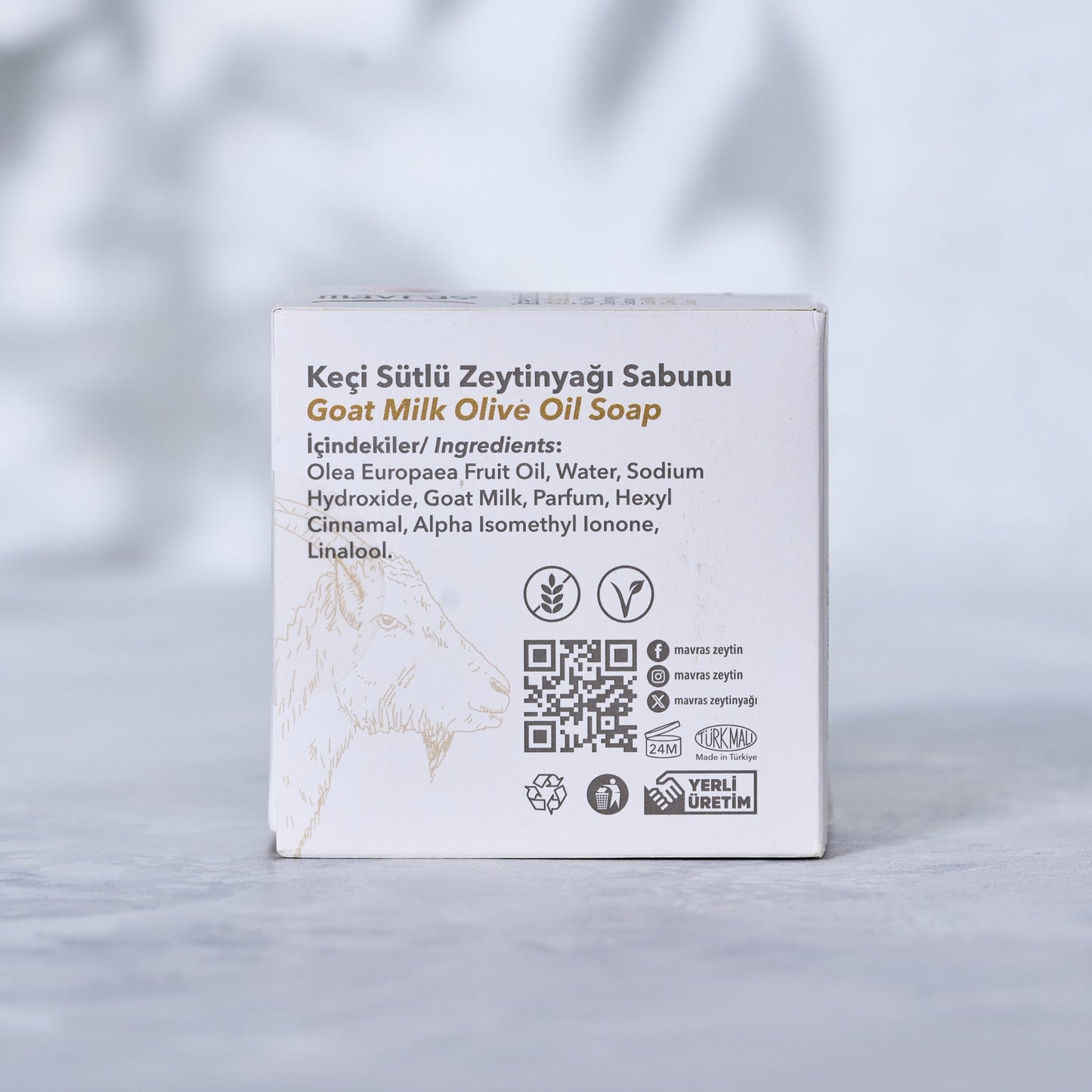Keçi Sütlü Zeytinyağı Sabunu Mavras Zeytin