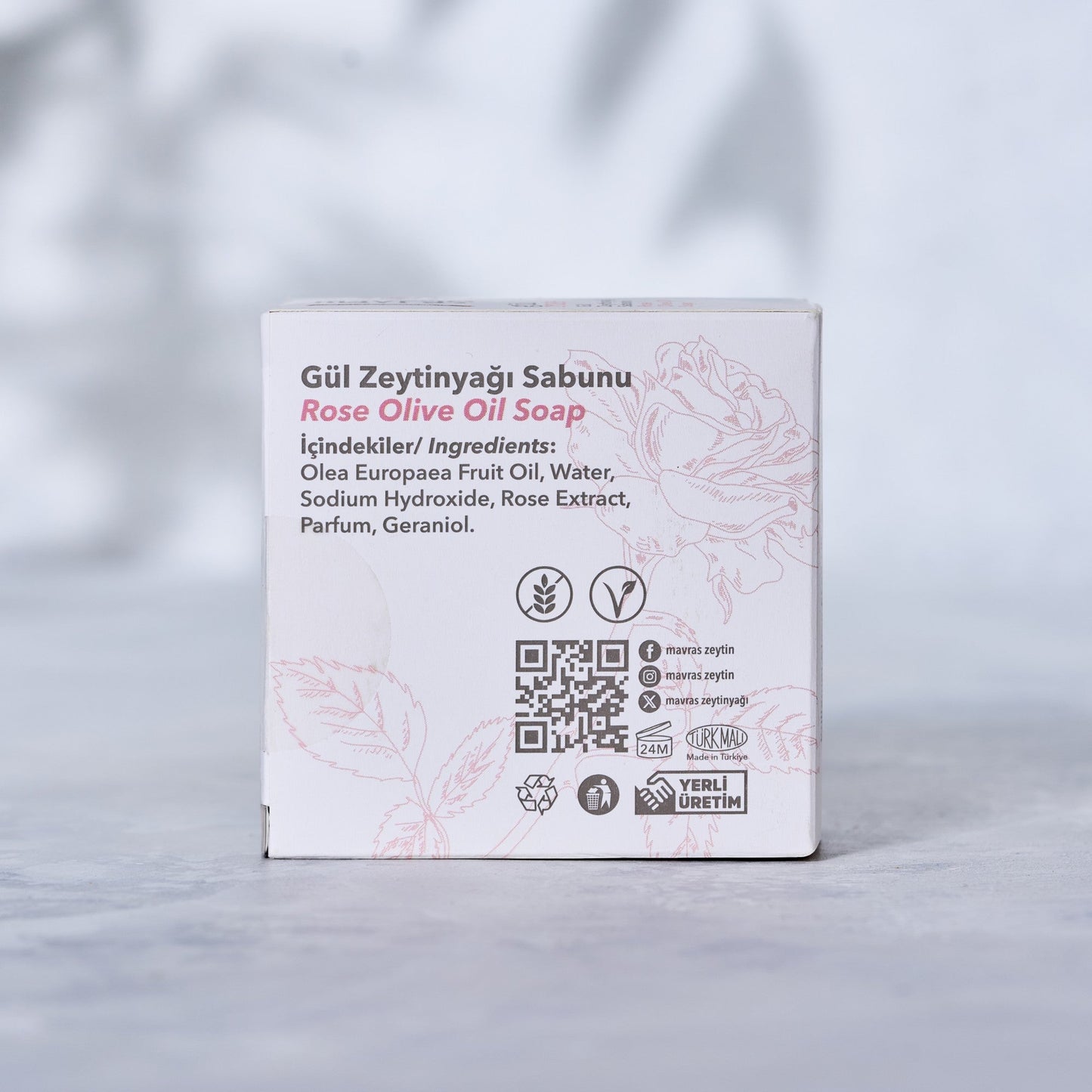 Gül Zeytinyağı Sabunu Mavras Zeytin