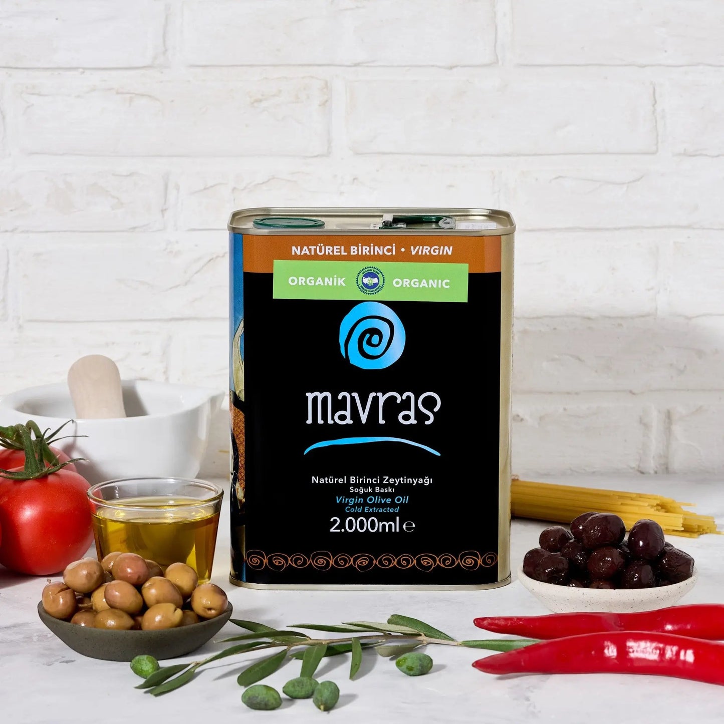 Organik Natürel Birinci Zeytinyağı - Olgun Hasat Mavras Zeytin