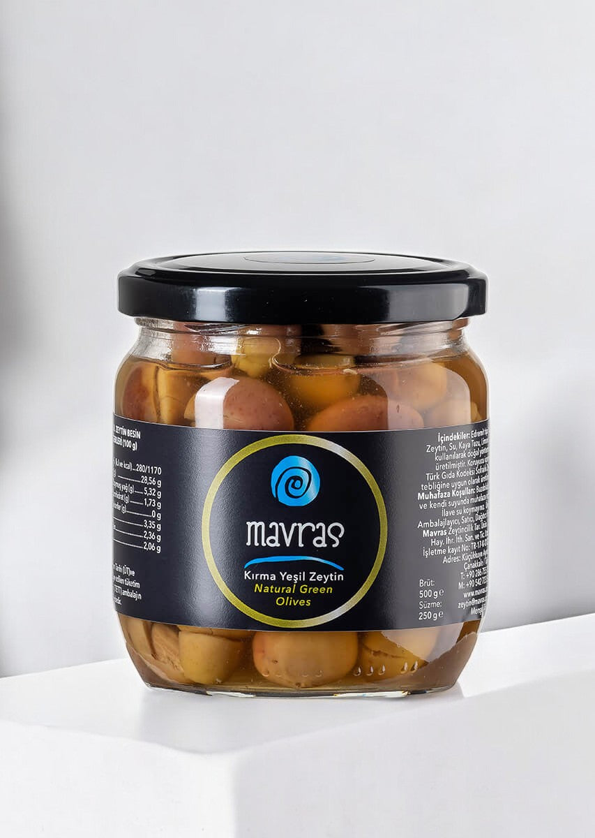 Mavras Taze Kırma Yeşil Zeytin Mavras Zeytin