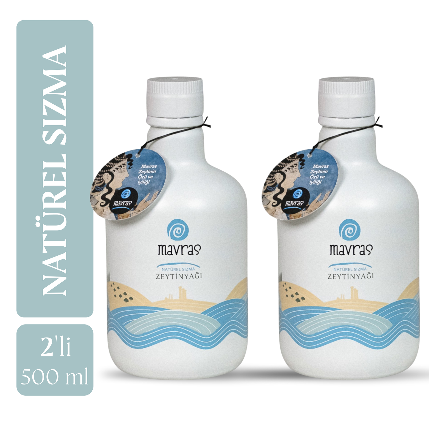Natürel Sızma Zeytinyağı (500ml) 2’li Paket Mavras Zeytin