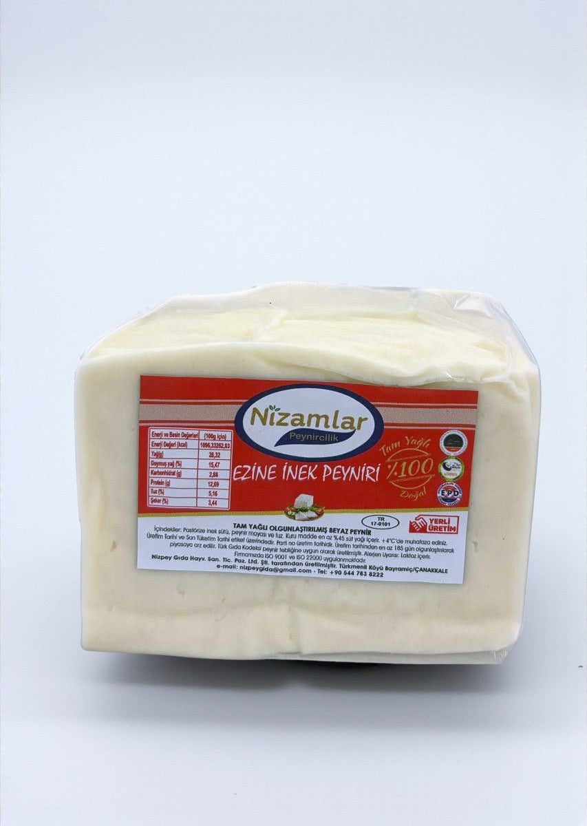 Tam Yağlı Ezine İnek Peyniri Mavras Zeytin